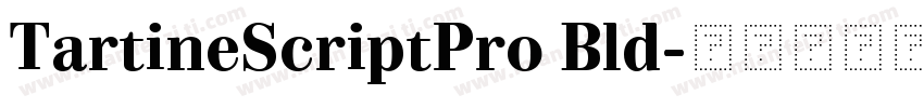 TartineScriptPro Bld字体转换